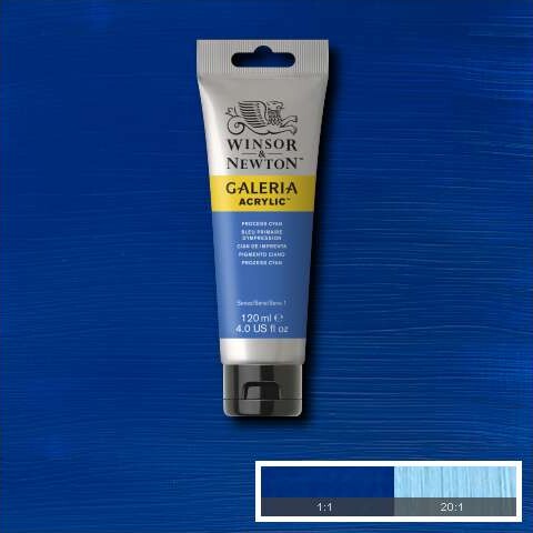 Winsor Newton - Galeria Akrylmaling - Process Cyan 120 Ml