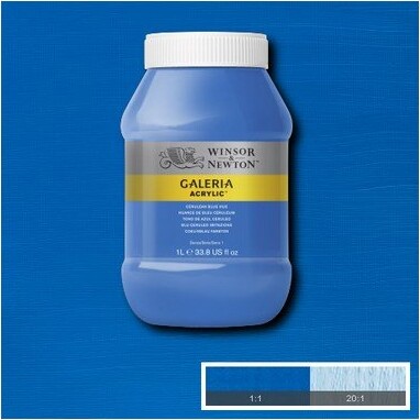 Winsor Newton - Galeria Akrylmaling - Cerulean Blue 1000 Ml