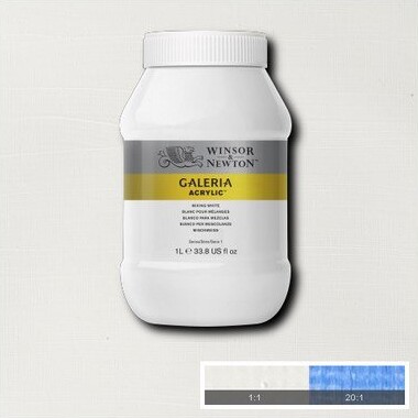 Winsor Newton - Galeria Akrylmaling - Mixing White 1000 Ml