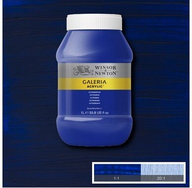 Winsor Newton - Galeria Akrylmaling - Ultramarine 1000 Ml