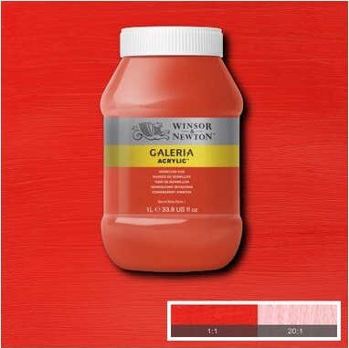 Winsor Newton - Akrylmaling - Vermilion 1000 Ml