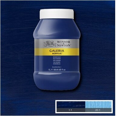 Winsor Newton - Galeria Akrylmaling - Winsor Blue 1000 Ml