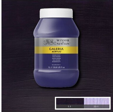 Winsor Newton - Akrylmaling - Winsor Violet 1000 Ml