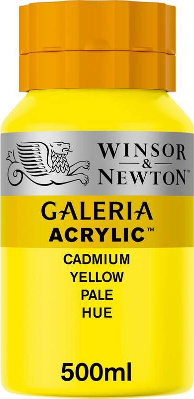 Winsor Newton - Galeria Akrylmaling - Cadmium Yellow Pale 500 Ml