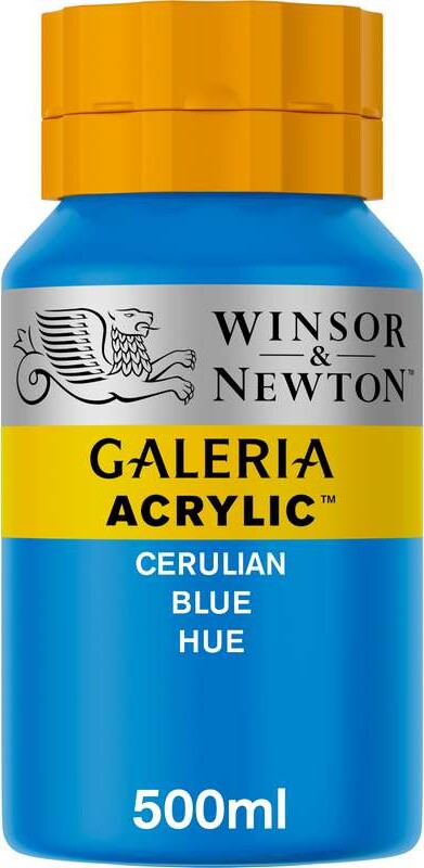 Winsor Newton - Galeria Akrylmaling - Cerulean Blue Hue 500 Ml