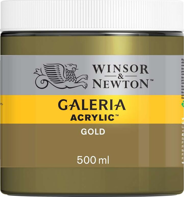 Winsor Newton - Galeria Akrylmaling - Gold 500 Ml