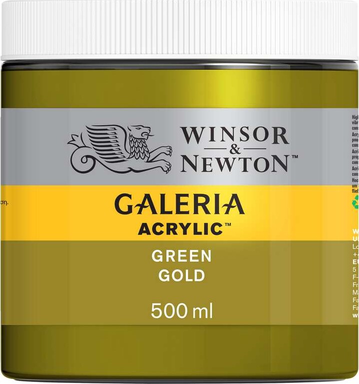 Winsor Newton - Akrylmaling - Green Gold 500 Ml