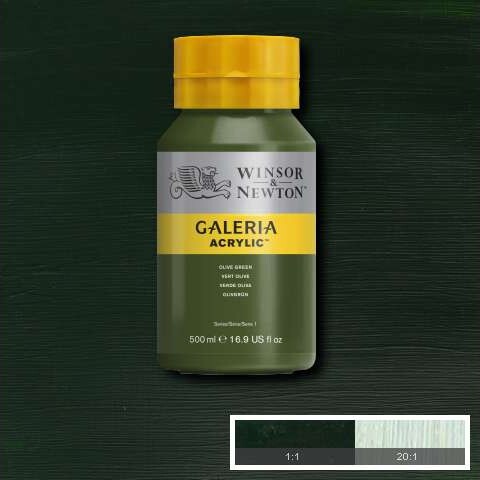 Winsor Newton - Akrylmaling - Olive Green 500 Ml