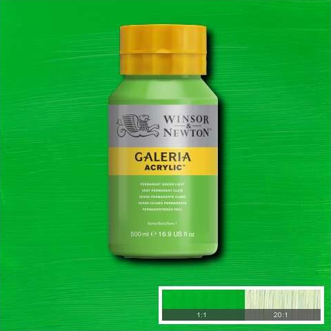 Winsor Newton - Akrylmaling - Lysegrøn 500 Ml
