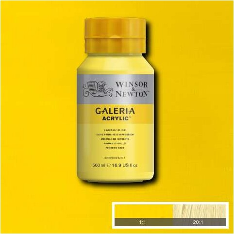 Winsor Newton - Akrylmaling - Process Yellow 500 Ml