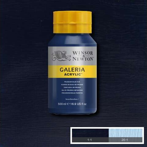 Winsor Newton - Galeria Akrylmaling - Prussian Blue Hue 500 Ml