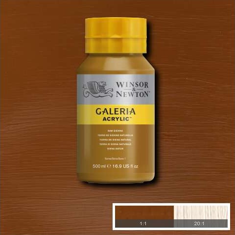 Winsor Newton - Galeria Akrylmaling - Raw Sienna 500 Ml