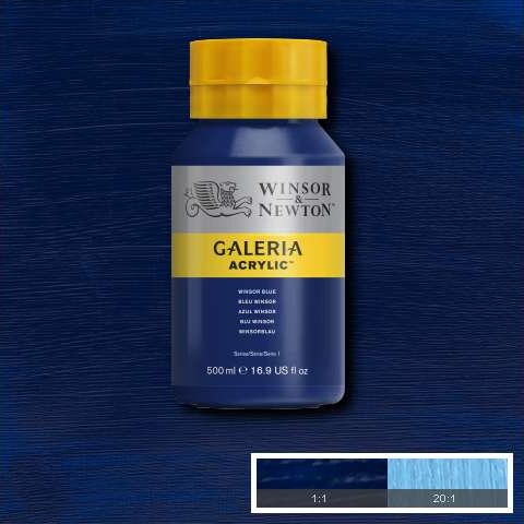 Winsor Newton - Galeria Akrylmaling - Winsor Blue 500 Ml