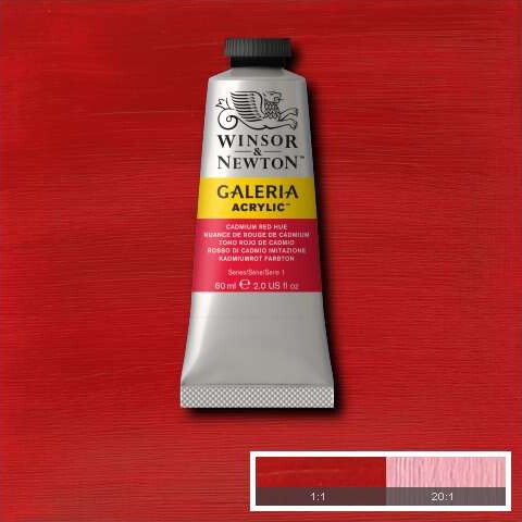 Winsor Newton - Galeria Akrylmaling - Cad Rød 60 Ml
