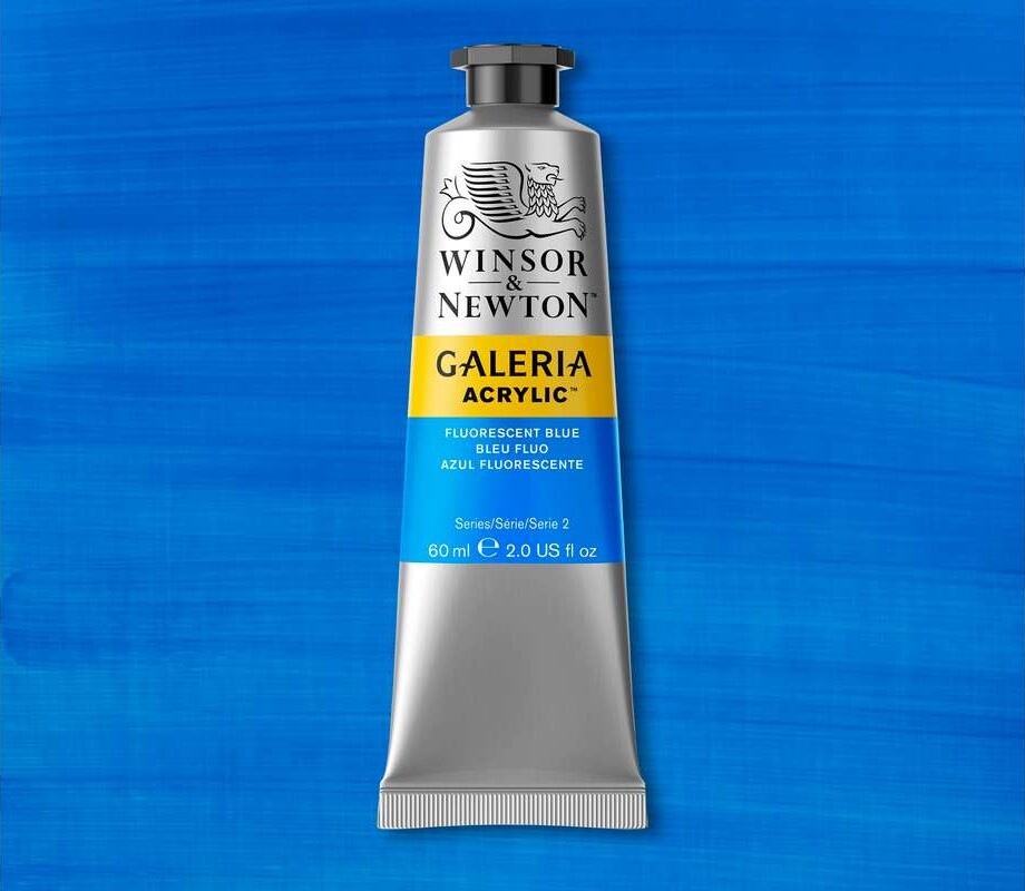 Galeria Acrylic 60Ml Fluorescent Blue - 2120463 - Winsor Newton