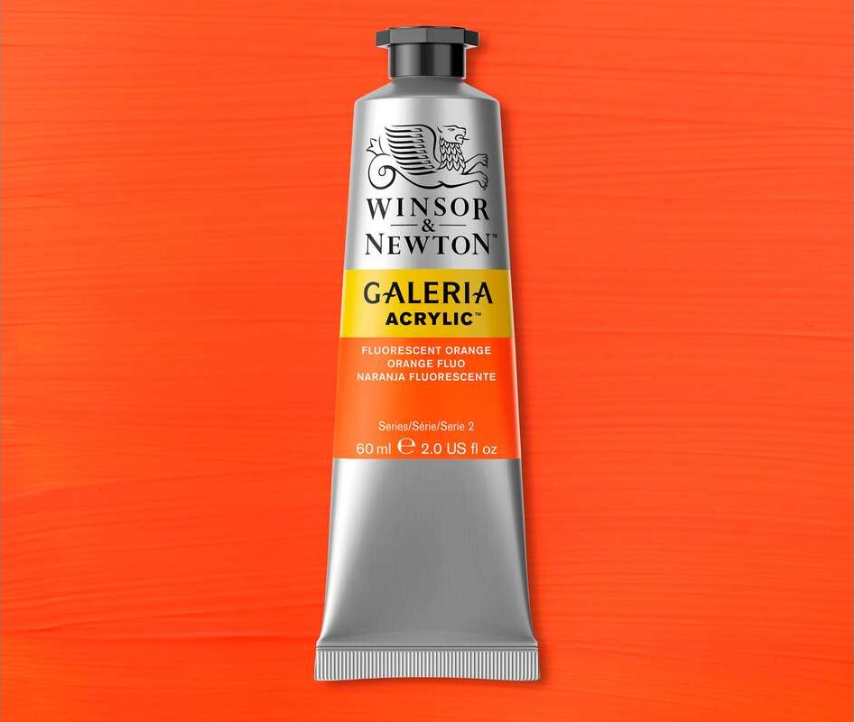 Galeria Acrylic 60Ml Fluorescent Orange - 2120454 - Winsor Newton
