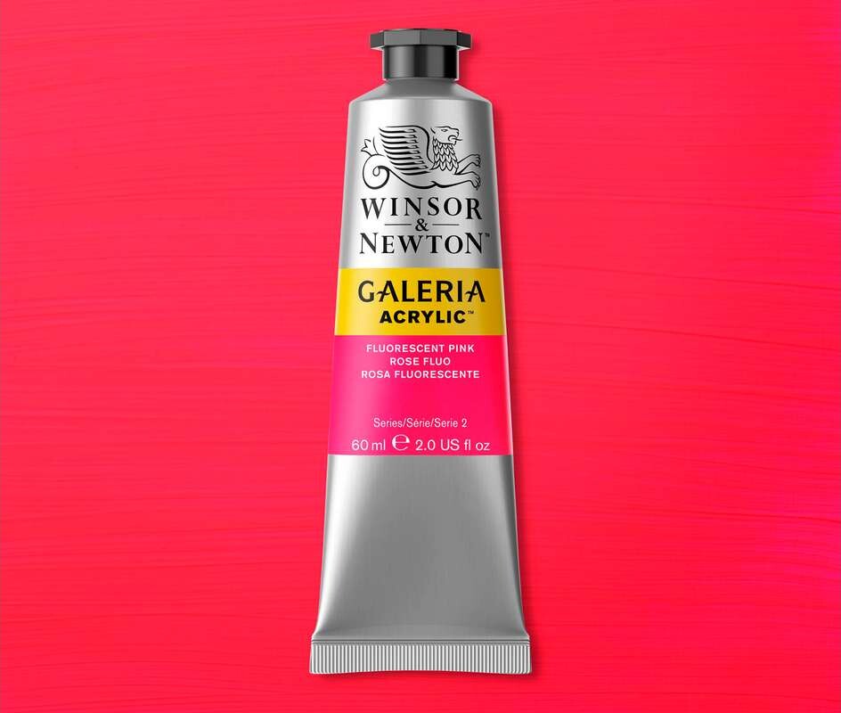 Galeria Acrylic 60Ml Fluorescent Pink - 2120457 - Winsor Newton