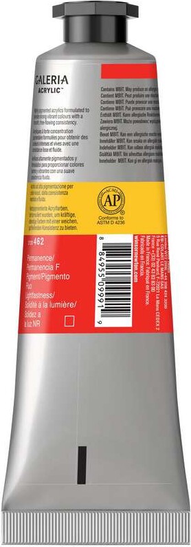 Galeria Acrylic 60Ml Fluorescent Red - 2120462 - Winsor Newton
