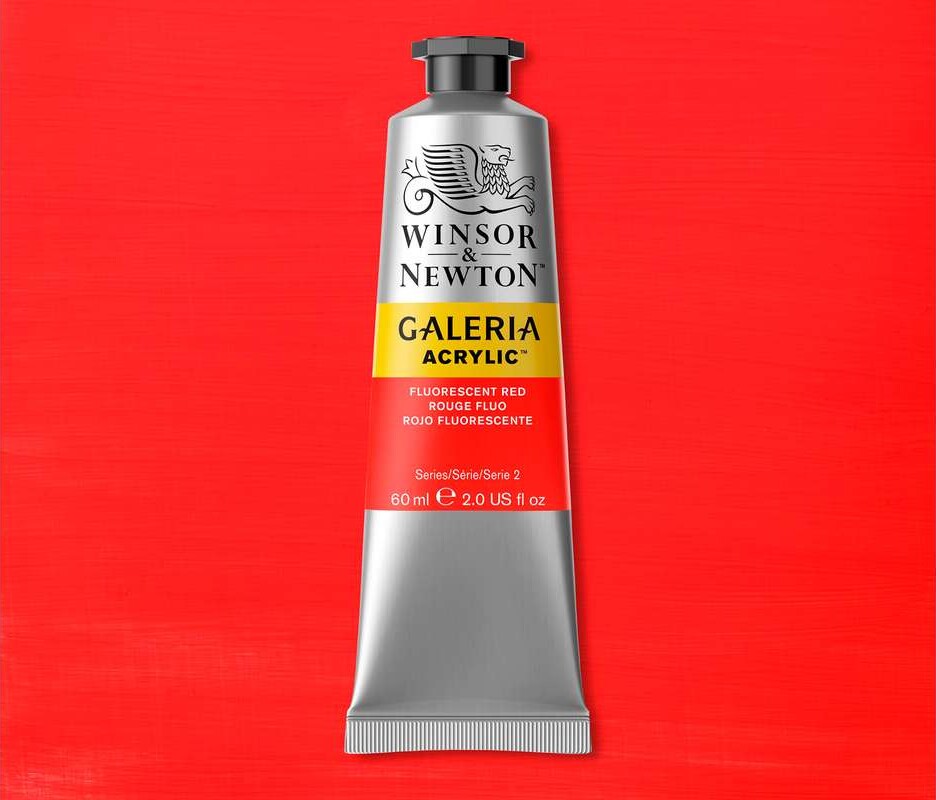 Galeria Acrylic 60Ml Fluorescent Red - 2120462 - Winsor Newton