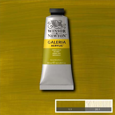 Winsor Newton - Galeria Akrylmaling - Grøn Guld 60 Ml