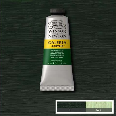 Winsor Newton - Galeria Akrylmaling - Hookers Grøn 60 Ml