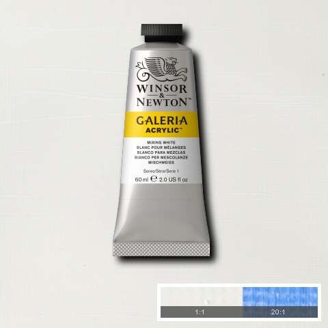 Winsor Newton - Galeria Akrylmaling - Mixing Hvid 60 Ml