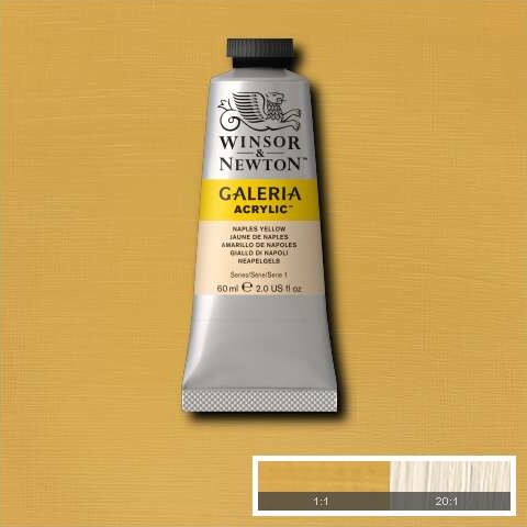 Winsor Newton - Galeria Akrylmaling - Naples Gul 60 Ml