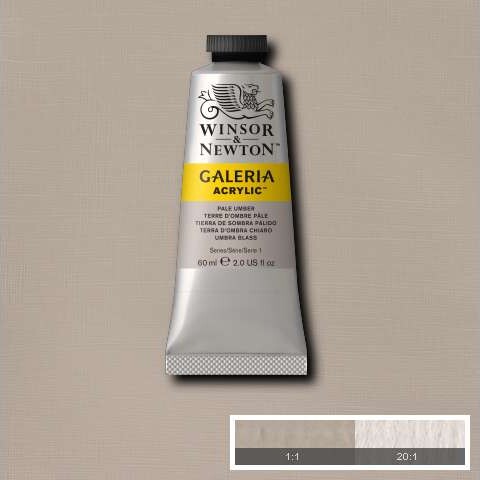 Winsor Newton - Galeria Acrylic - 60 Ml - Grå Pale Umber 438