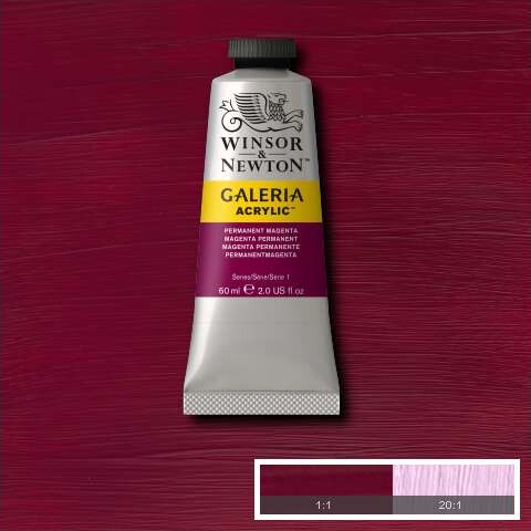 Winsor Newton - Galeria Akrylmaling - Perm Magenta 60 Ml