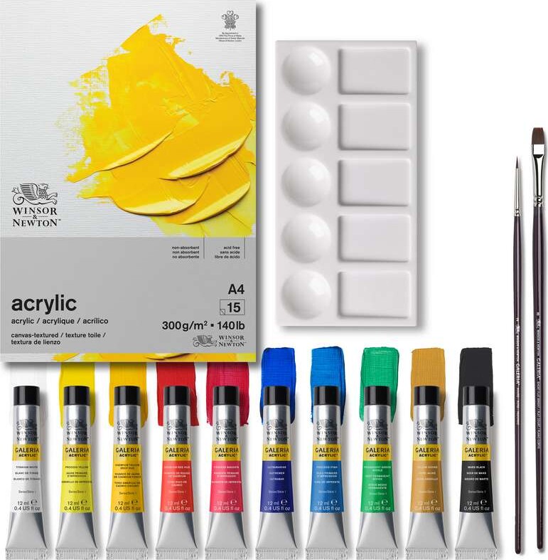 Winsor Newton - Akrylmaling - Galeria Acrylic Essentials - 14 Dele