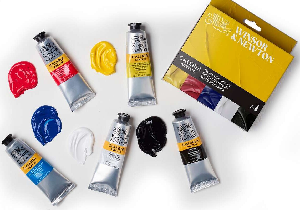 Winsor Newton - Galeria Acrylic - Process Set - 5X60 Ml