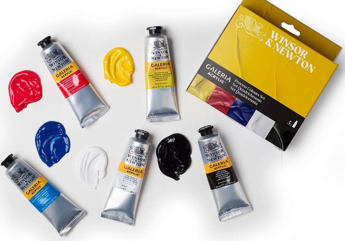 Winsor Newton - Galeria Acrylic - Process Set - 5X60 Ml