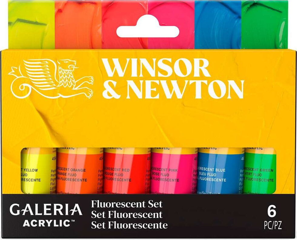 Winsor Newton - Galeria Acrylic - Fluorescent Set - 6X20 Ml