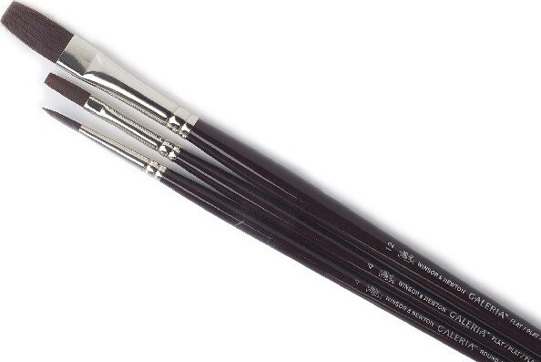 Winsor Newton - Galeria Brush Long Handle - Malerpensler 3 Stk
