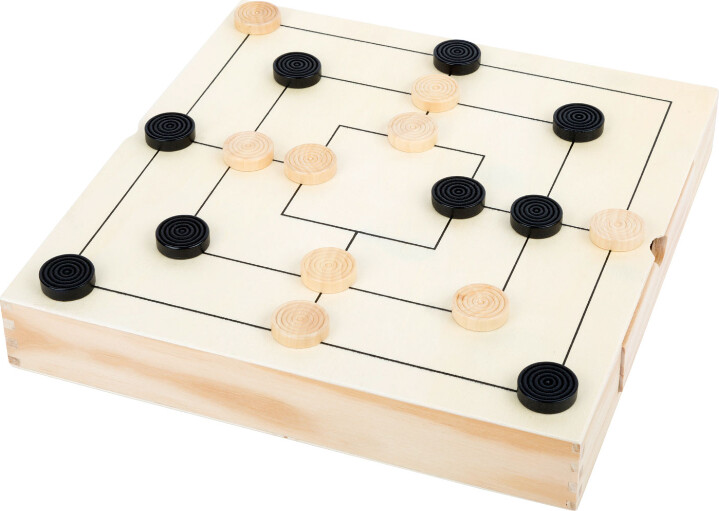 3-I-1 Brætspil I Træ - Skak Dam Og Mølle - Small Foot