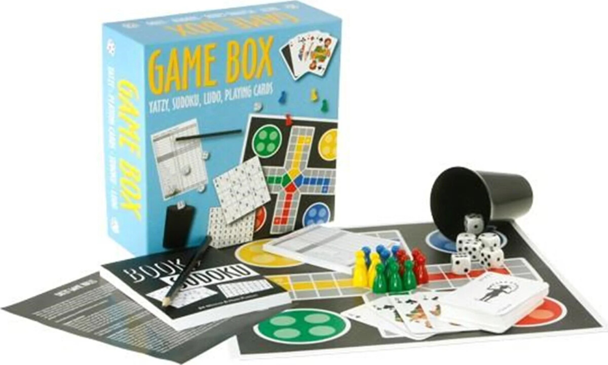 Barbo Toys - Game Box - 4-I-1 Ludo Yatzy Sudoku Og Spillekort