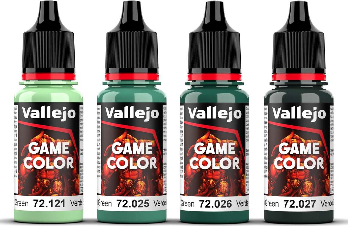 Vallejo - Game Color - Cold Green Color Set - 4X18 Ml