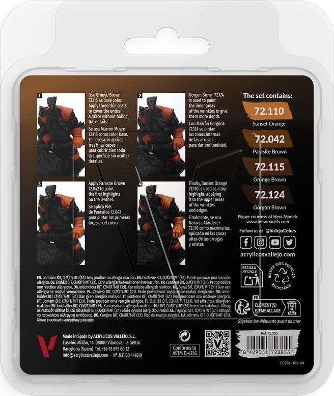 Vallejo - Game Color - Leather Set - 4X18 Ml