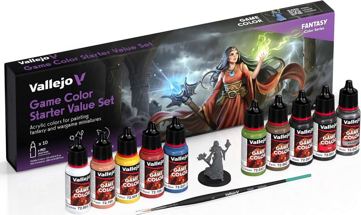 Game Color Starter Value Set 10X18Ml - 72215 - Vallejo