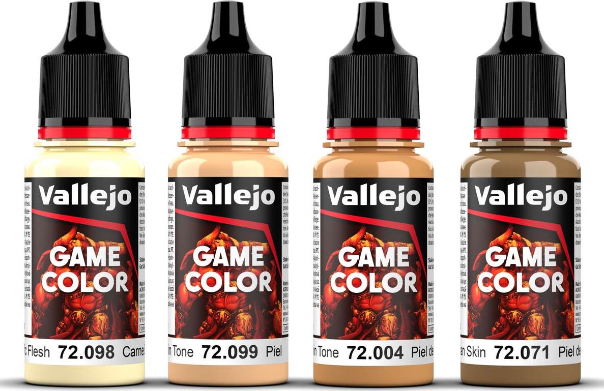 Vallejo - Game Color - Tanned Skin Set - 4X18 Ml - 72380