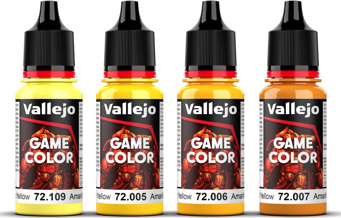 Vallejo - Game Color - Yellow Color Set - 4X18 Ml