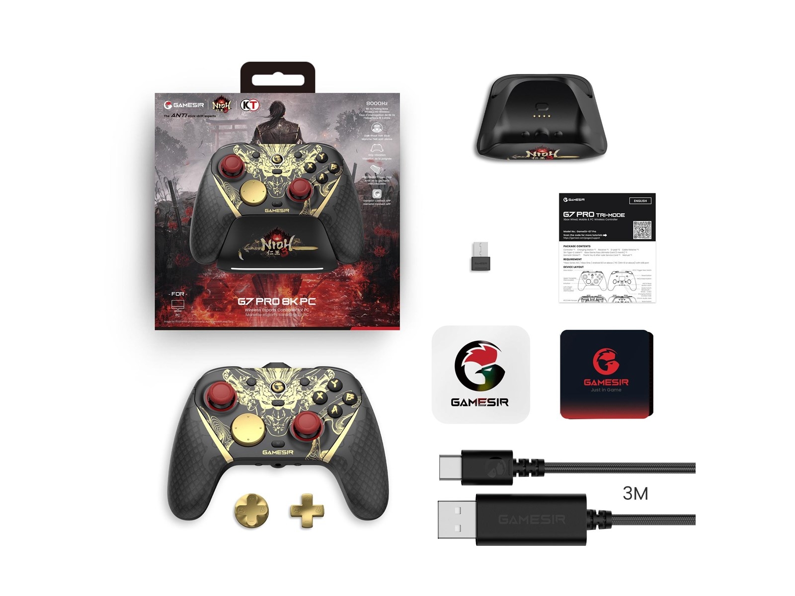 Gamesir - G7 Pro 8K Polling Rate Pc Multi-Platform Wireless Game Controller