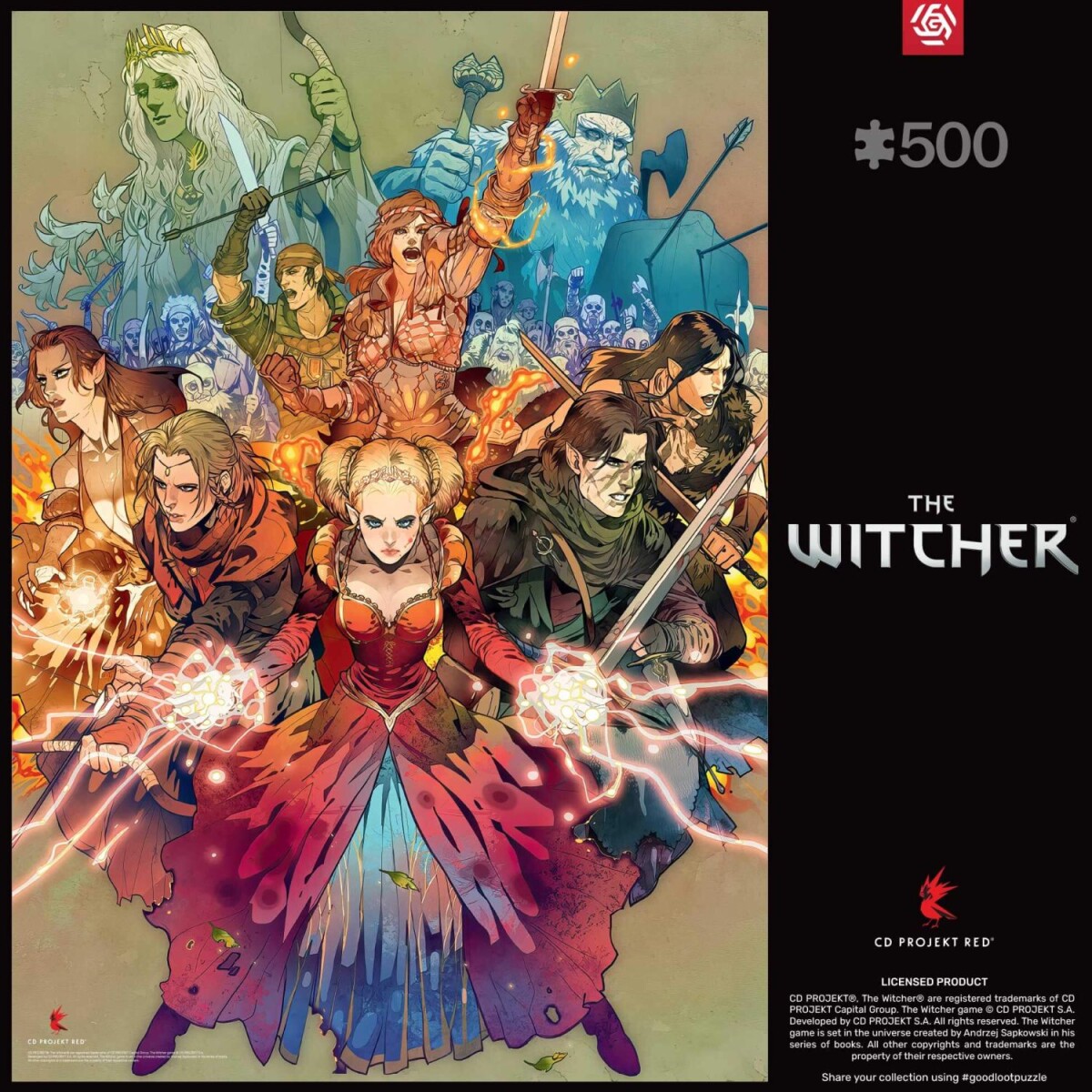Good Loot Puzzle - The Witcher Scoia Tael Puslespil - 500 Brikker