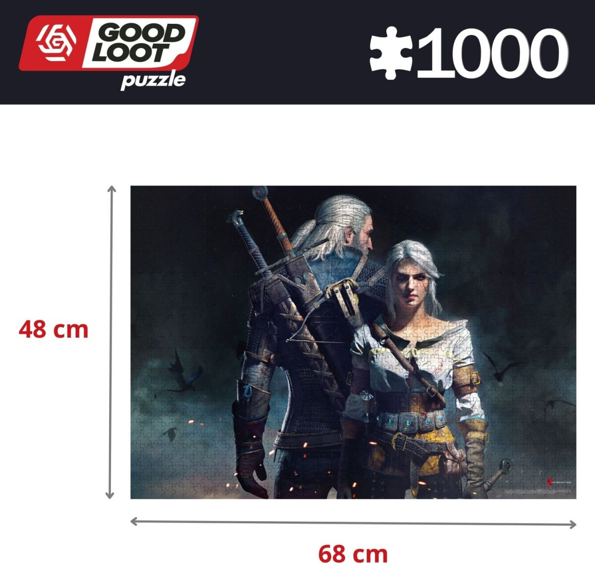 The Witcher Puslespil - Geralt Og Ciri - 1000 Brikker