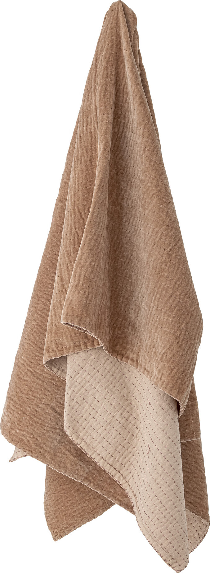 Bloomingville - Gamma Quilt Tæppe - Rosa - Bomuld - 150X130 Cm