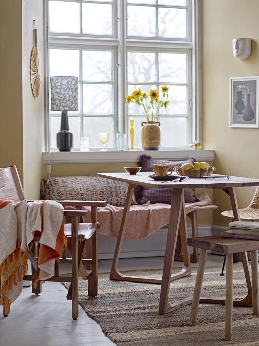 Bloomingville - Gamma Quilt Tæppe - Rosa - Bomuld - 150X130 Cm