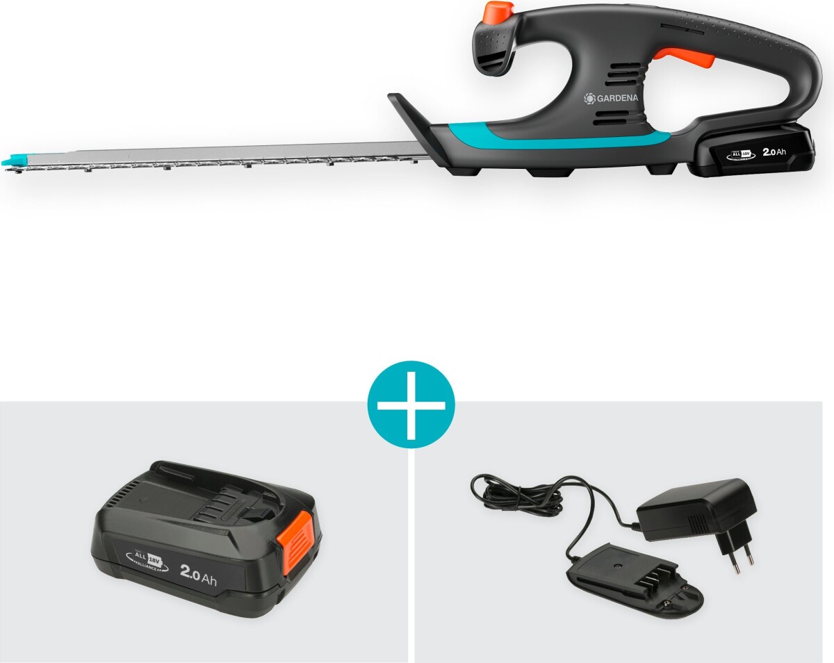 Gardena - Easycut 4018V - Hækkeklipper På Batteri Sæt