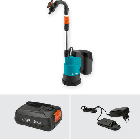 Gardena - Pumpe Til Regnvandstønde - 2000 Lt 2 Bar 18V 2 0Ah - 14602-20