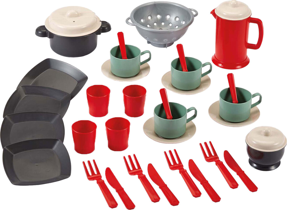 Ecoiffier - 12640 - Spisesæt Legetøj - 100 Chef - 35 Dele