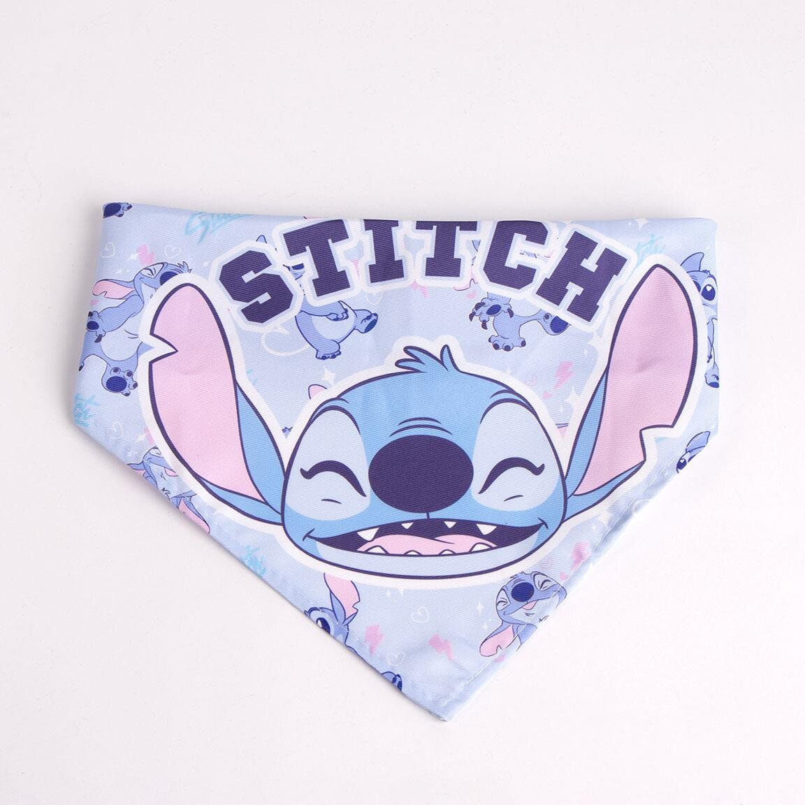 Stitch - Hundeskål Sæt - Inkl Halsbånd Reb Og Halstørklæde - Blå